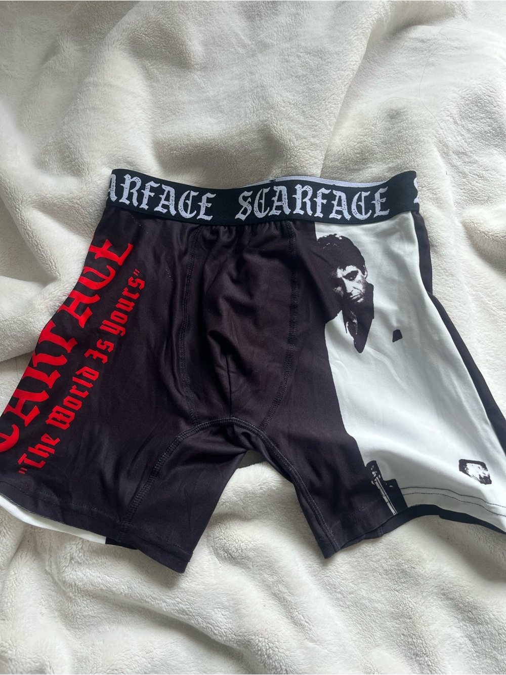 Men’s Black & White Graphic Boxer Briefs